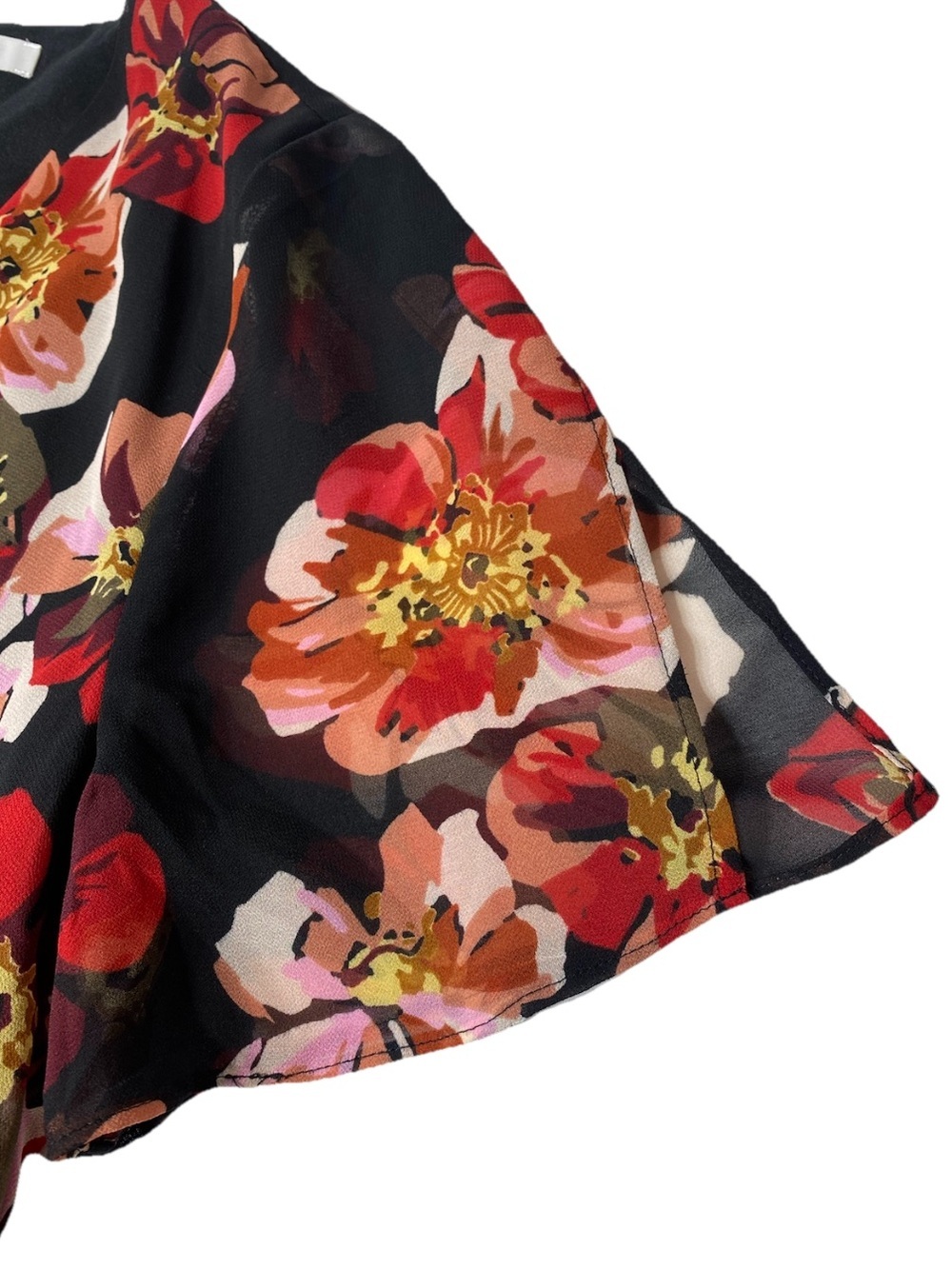Madewell Tulip-Sleeve Floral Mini Dress in French Rose Women's Size 6 - Picture 5 of 11